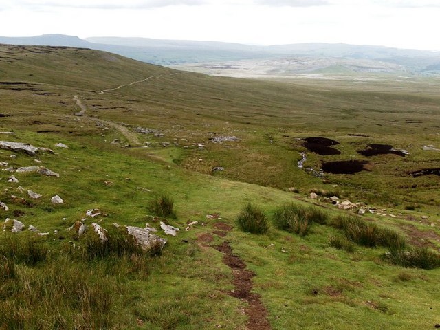 Path from Ingleborough to Horton in Ribblesdale
