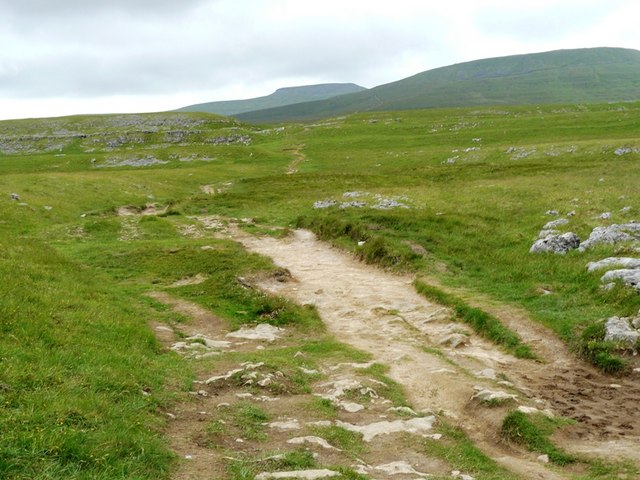 Path to Ingleborough from Sulber