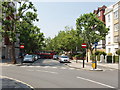 TQ2682 : Segregated cycle track by one-way street, Lisson Grove by David Hawgood