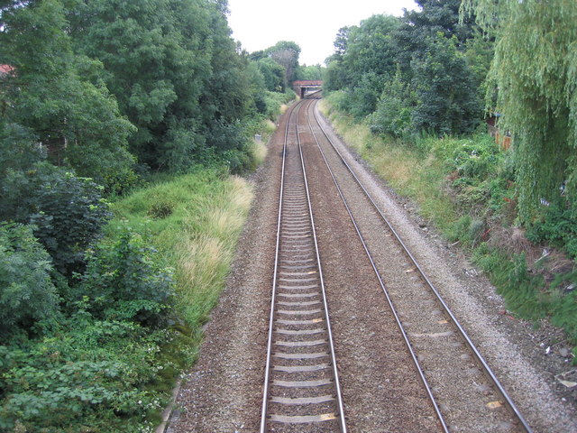 Manchester to Liverpool rail track