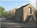 Stone barn with upper level