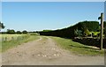 Footpath and farm track to Hawk