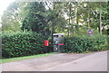 Telephone Box & postbox, Leigh Rd, Powder Mills