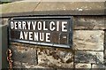 Street sign, Derryvolgie Avenue, Belfast (1of3)