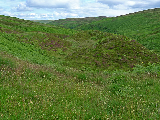 Moorland north of the Corriebeagh Burn