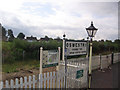 Oswestry station sign