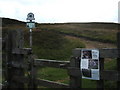 SK1889 : Over the stile into National Trust land by Peter Barr