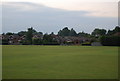 Houses across the recreation ground