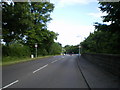 Cross roads and the Codsall milepost in its setting