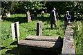 NY2575 : The Graves of 'Fair Helen' and Adam Fleming by Anne Burgess