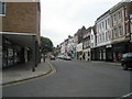 North Street merges into Guildford High Street