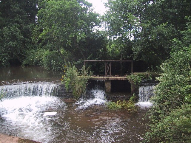 Weirs and sluice on the Washford River