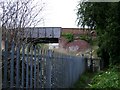 Railway security fence by the footpath, Warwick