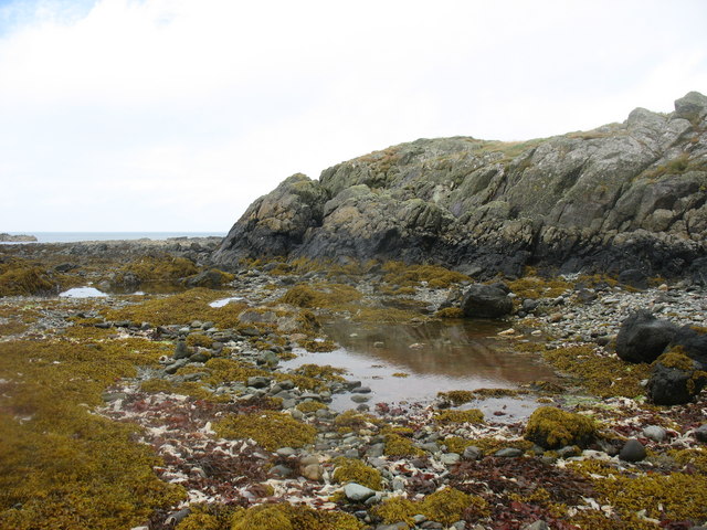 Rock pools at Porth-yr Afon