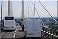 TQ5776 : Traffic Jam on top of the QEII Bridge by N Chadwick