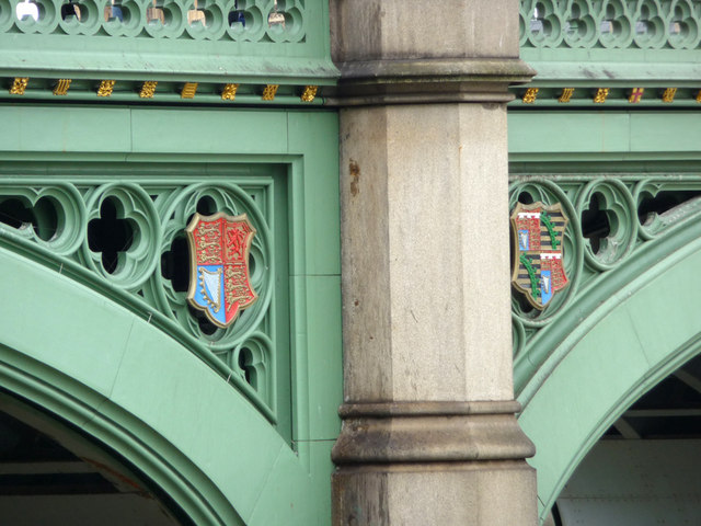 Coats of Arms, Westminster Bridge, London