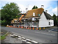 East Grafton: Thatching in progress