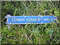 Path sign Lower Staveley Walk