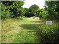 Aughton: Trackbed of the former Midland & South Western Junction Railway