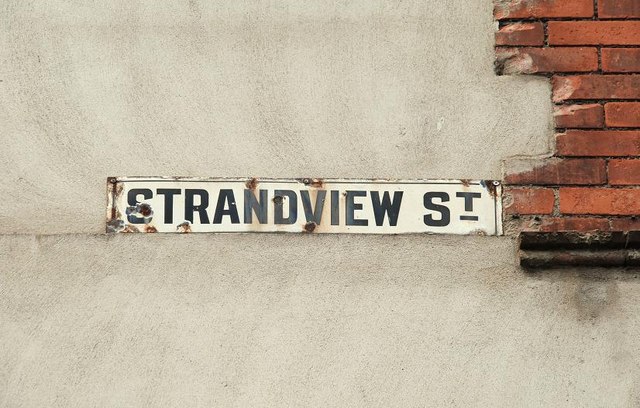 Strandview Street sign, Belfast