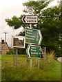 ST8616 : Sutton Waldron: direction signs on the A350 by Chris Downer