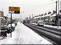 Cherry Hinton Road in the snow