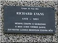 SH3087 : Memorial to Richard Evans, the Bonesetter by Eric Jones