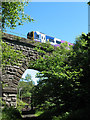 NY7308 : Sprinter crossing the old railway path by Stephen Craven