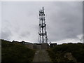 NG8232 : Mobile phone mast at Carn a Bhealaich Mhoir by John Ferguson