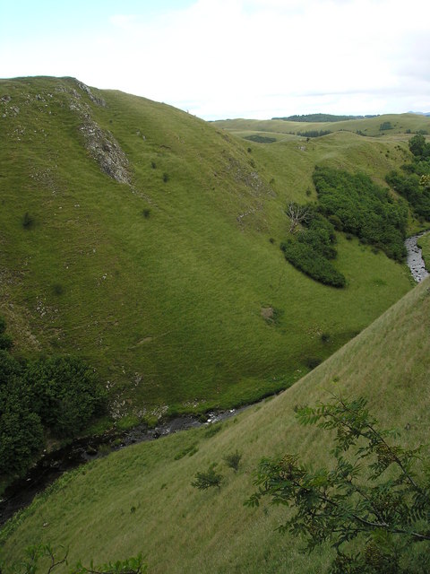 Looking Northeast from the Crags on the South side of Leap Linn