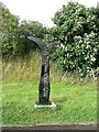 ST5391 : Millennium milepost on NCN4 west of the Severn Bridge by Colin Bell
