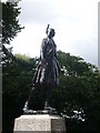 TQ6474 : Statue of Princess Pocahontas, Gravesend by pam fray