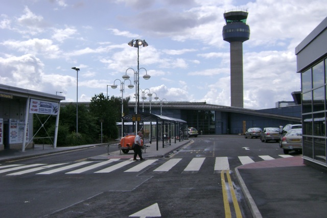 East Midlands Airport, drop-off bays,... © Robin Stott cc-by-sa/2.0 ...