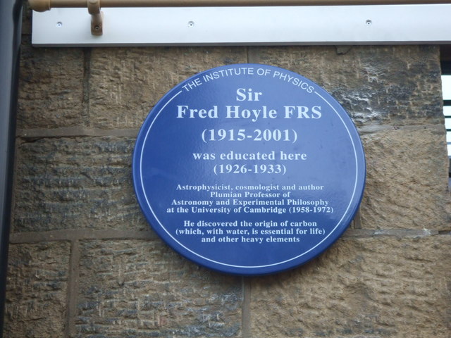 Plaque to Sir Fred Hoyle