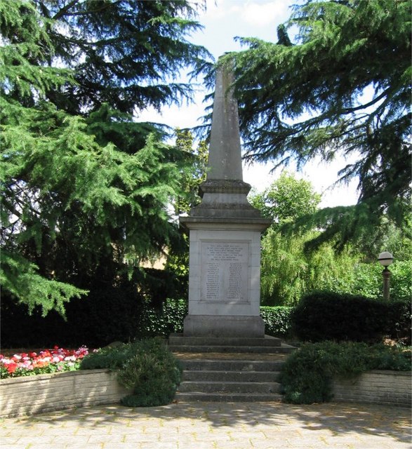 War Memorial, Public Gardens, Bocking End, Braintree, Essex