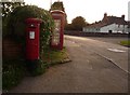 SZ1694 : Burton: postbox № BH23 38 and phone, Footners Lane by Chris Downer