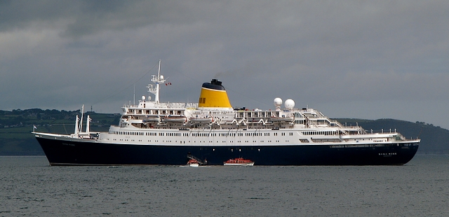 Cruise ship 'Saga Rose' in Bangor Bay