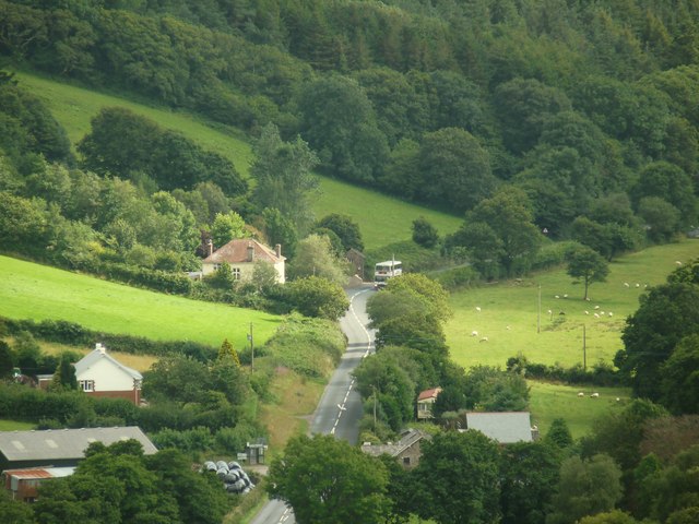 The A361 at Heddon Mills