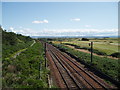 Glasgow to Ayr rail line at Troon Golf course