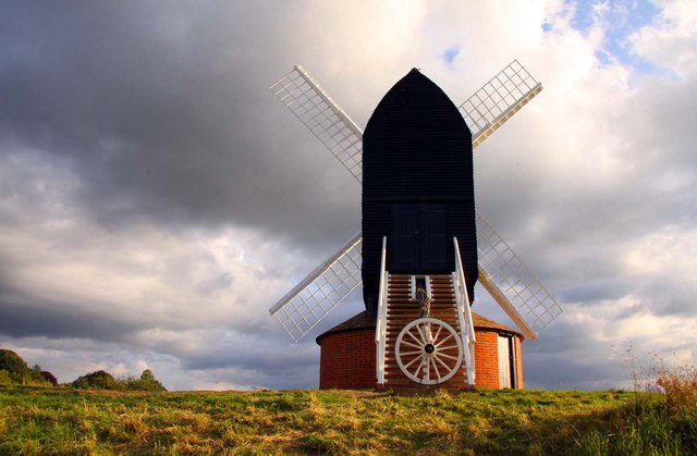 The rear of Brill Windmill after restoration