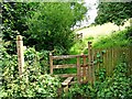 Stile to public footpath, off Eagle Lane