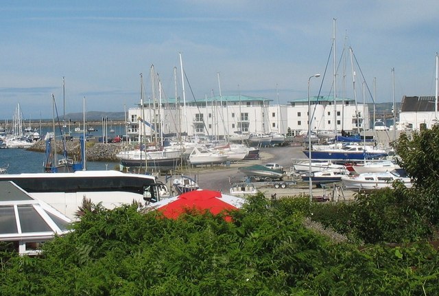 Apartments and yacht park at Holyhead Marina