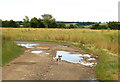 SP5060 : A bend in the farm track south of Klower Farm, Newbold Grounds by Andy F