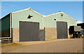 Barns by the A425 west of Staverton