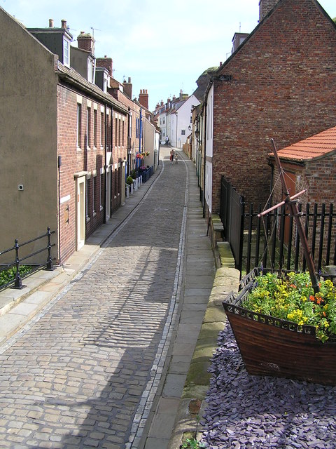 Whitby - Henrietta Street from the bottom of the 199 Steps