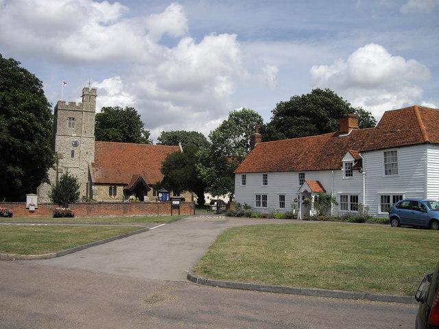 St Nicholas' Church and cottages in Tillingham
