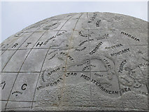 SZ0377 : The Durlston Globe (detail) by Ian Taylor