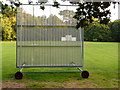 SZ0197 : Merley: sight screens at Canford School cricket ground by Chris Downer