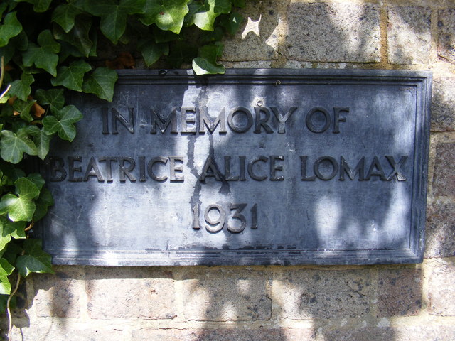 Plaque at the entrance to Yoxford Cemetery