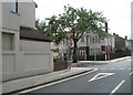 Approaching the junction of Prince Albert Road and Devonshire Avenue